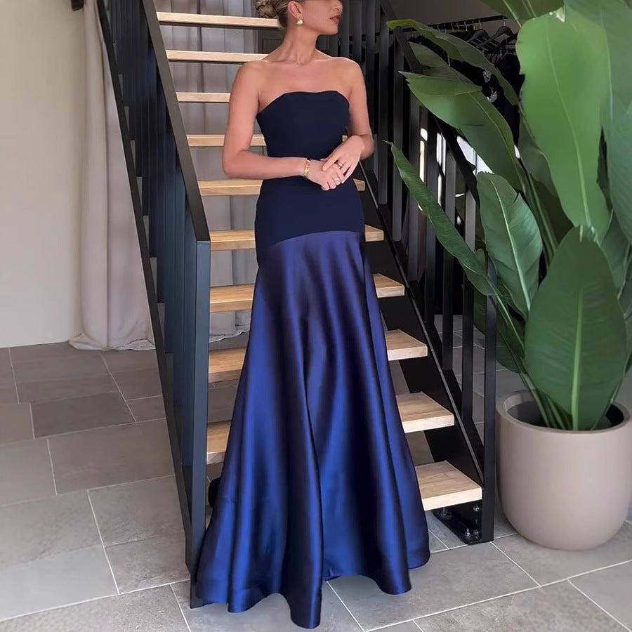 Satin Strapless Tube Dress – Sleek & Sexy